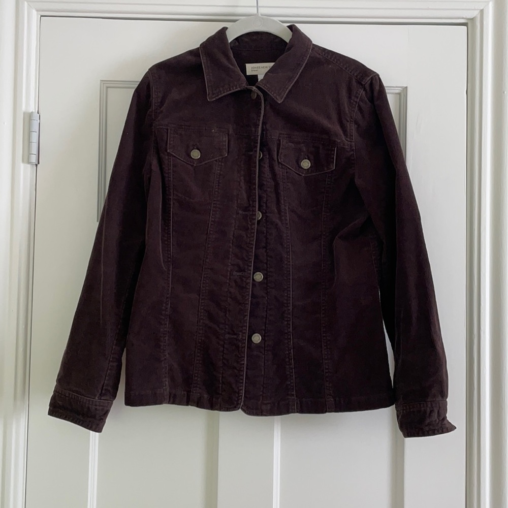 Jones New York Sport Brown Corduroy Chore Coat